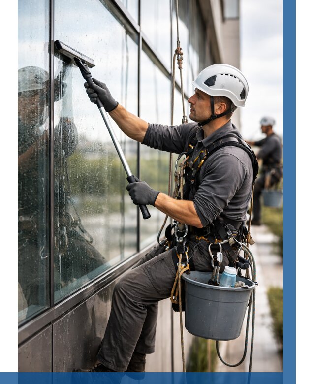 Мойка стеклянных фасадов в Нальчике от 207 р. | ВЫСОТНИК-Нль