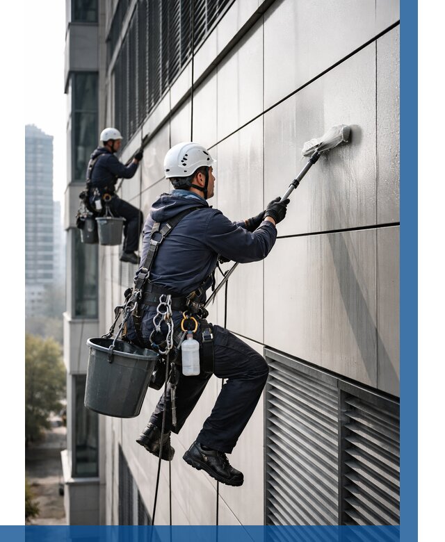 Мойка вентилируемого фасада в Нальчике от 259 р. | ВЫСОТНИК-Нль