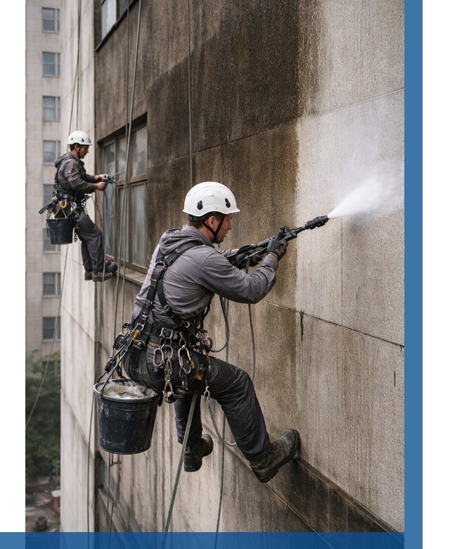 Очистка фасада от копоти в Нальчике от 259 р. | ВЫСОТНИК-Нль