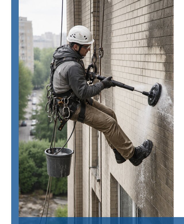 Очистка фасада от копоти в Нальчике профессионально и безопасно