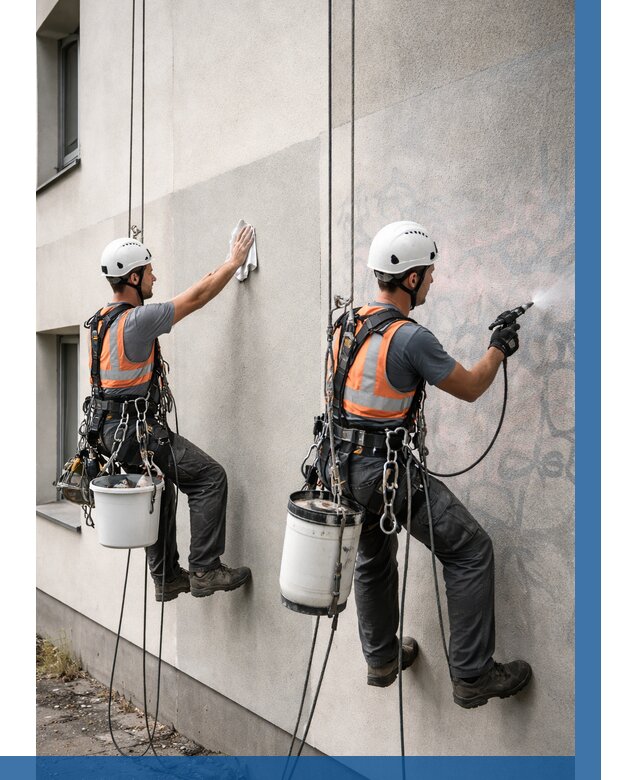 Антиграффити покрытие фасада в Нальчике от 622 р. | ВЫСОТНИК-Нль