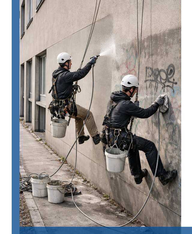 Антиграффити покрытие фасада с защитой от надписей в Нальчике