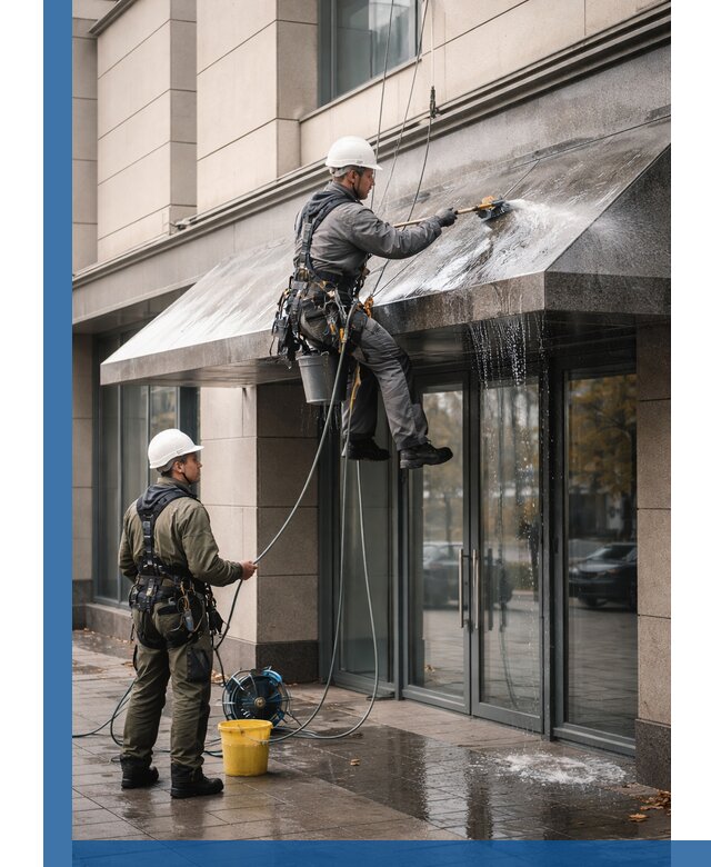 Профессиональная мойка козырьков и навесов в Нальчике