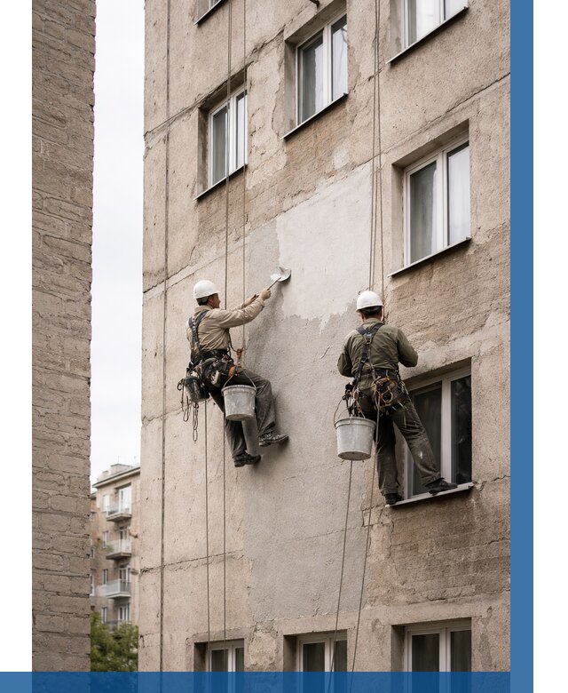 Косметический ремонт фасада в Нальчике от 1140 р. | ВЫСОТНИК-Нль