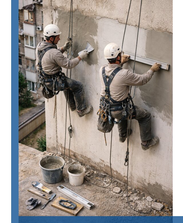 Комплексный ремонт штукатурного фасада с гарантией в Нальчике