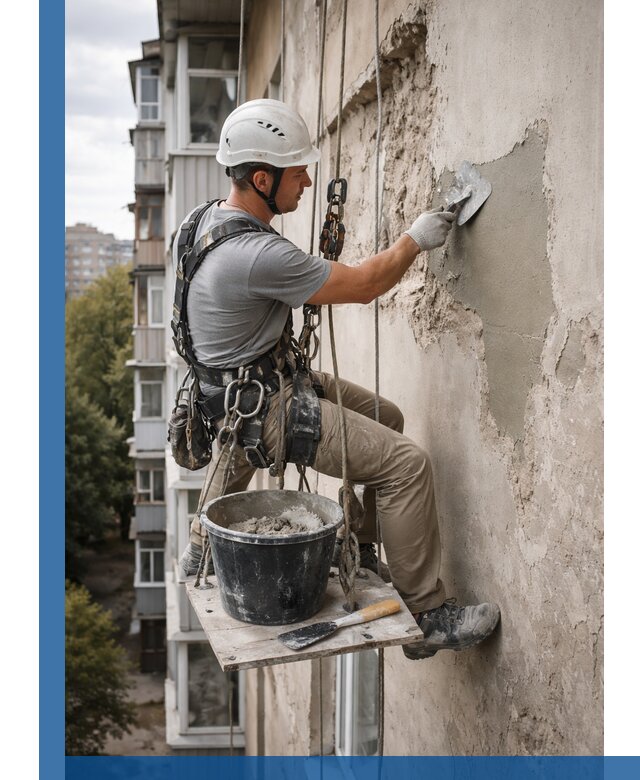 Восстановление фасадной штукатурки в Нальчике с гарантией качества