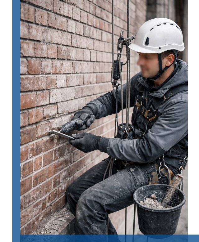 Расшивка кирпичных швов фасадов и стен, ремонт в Нальчике