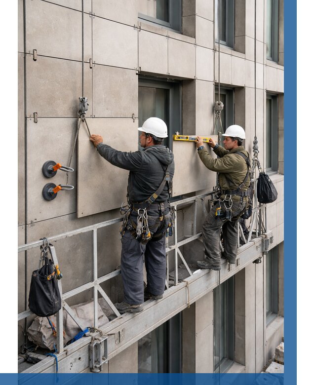 Монтаж керамогранита на фасад в Нальчике от 2591 р. | ВЫСОТНИК-Нль