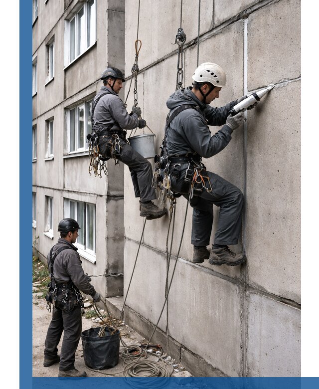 Герметизация межпанельных швов в Нальчике с гарантией герметичности