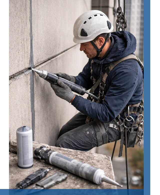 Вторичная герметизация швов в Нальчике от 466 р. | ВЫСОТНИК-Нль