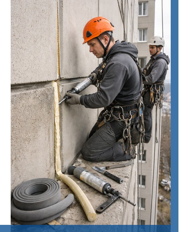 Теплый шов межпанельные швы в Нальчике от 725 р. | ВЫСОТНИК-Нль