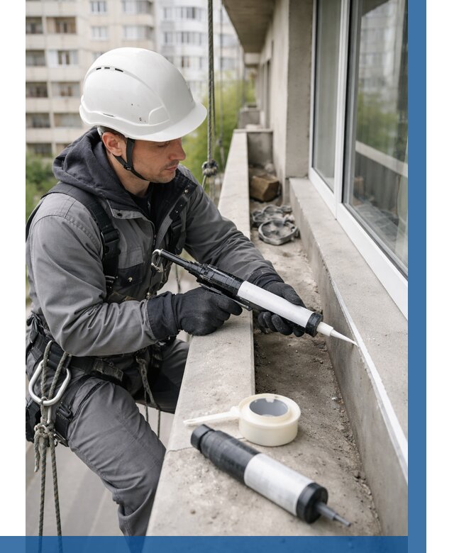 Герметизация швов лоджии в Нальчике от 4663 р. | ВЫСОТНИК-Нль