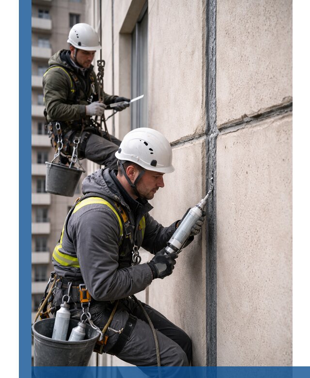 Герметизация деформационных швов фасада в Нальчике качественно