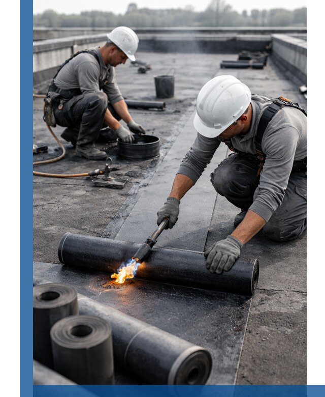 Ремонт рулонной кровли в Нальчике герметизация и восстановление