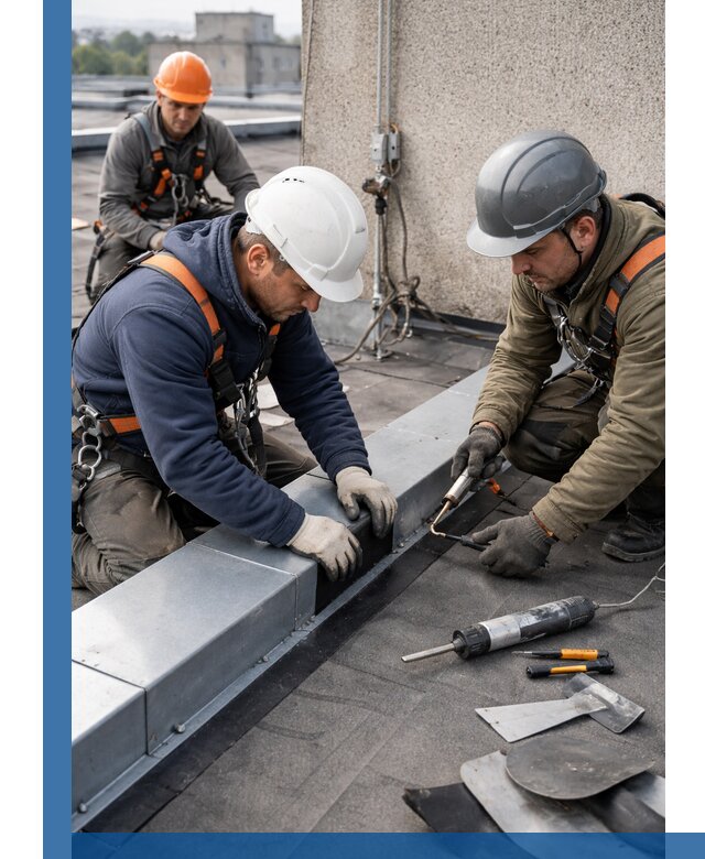 Ремонт кровельных примыканий в Нальчике профессионально