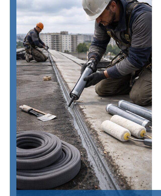 Герметизация швов кровли в Нальчике с гарантией герметичности