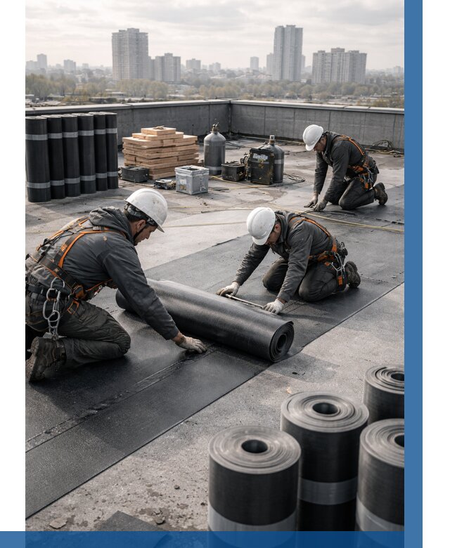 Монтаж мягкой кровли под ключ в Нальчике от 466 р. | ВЫСОТНИК-Нль