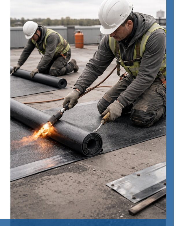 Монтаж наплавляемой кровли в Нальчике от 881 р. — ВЫСОТНИК-Нль