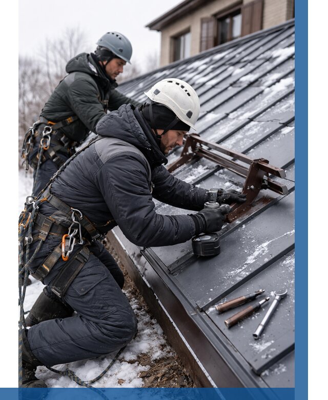 Монтаж снегозадержателей в Нальчике от 466 р. | ВЫСОТНИК-Нль