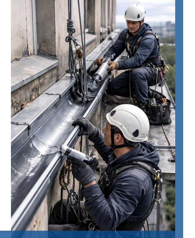 Ремонт водосточных желобов в Нальчике от 6736 р. | ВЫСОТНИК-Нль