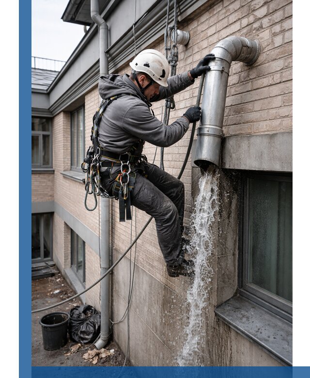 Профессиональная прочистка водосточных труб в Нальчике с гарантией