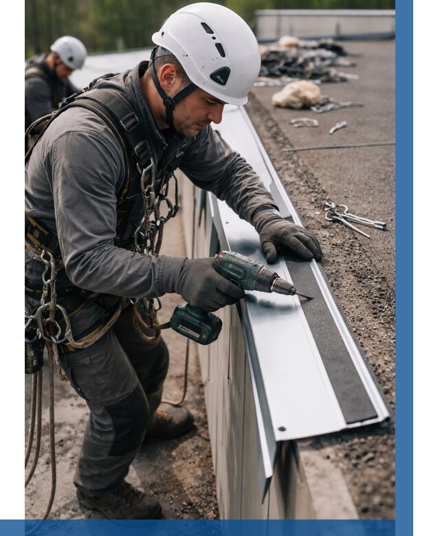 Монтаж капельника на кровле в Нальчике от 311 р. | ВЫСОТНИК-Нль