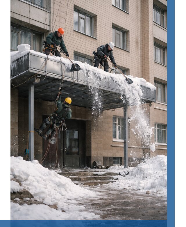 Очистка козырьков от снега в Нальчике от 3627 р. | ВЫСОТНИК-Нль