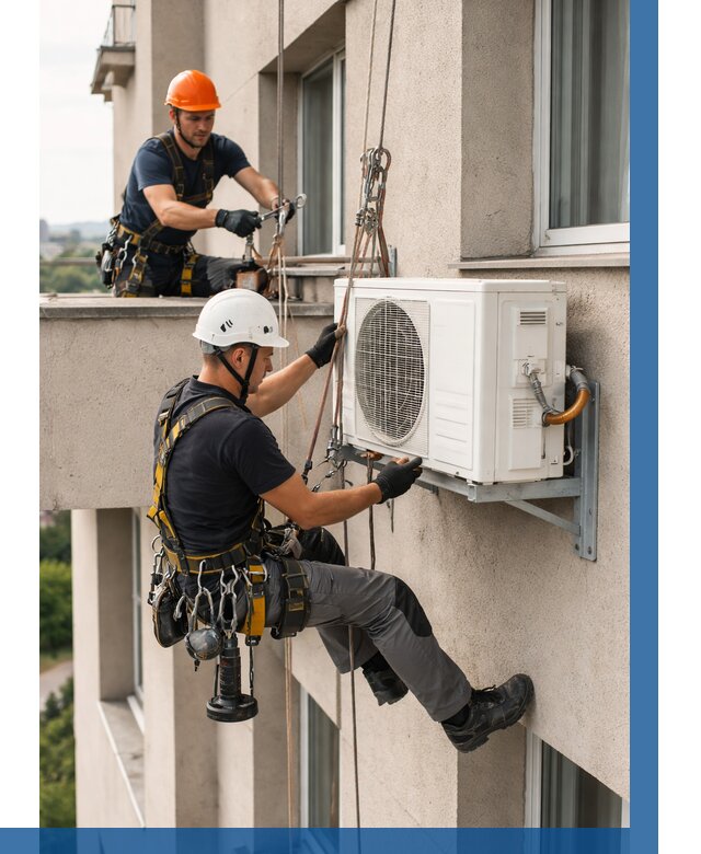 Монтаж внешнего блока кондиционера в Нальчике от 6736 р. | ВЫСОТНИК-Нль