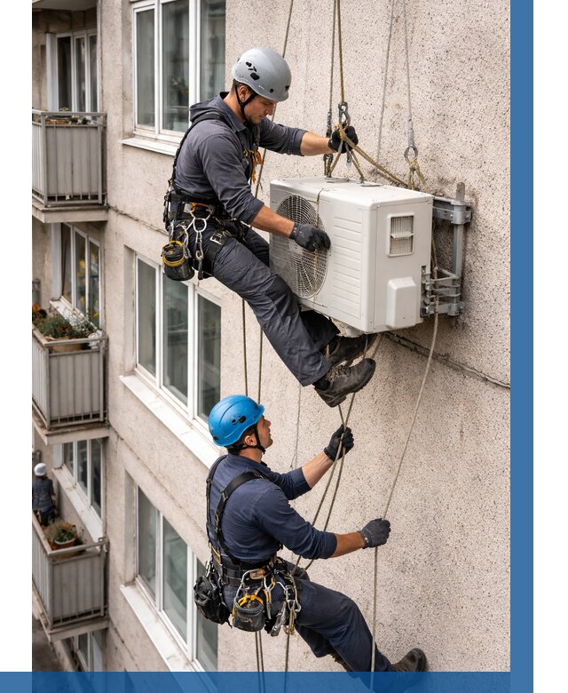 Перенос внешнего блока кондиционера в Нальчике от 9327 р.| ВЫСОТНИК-Нль