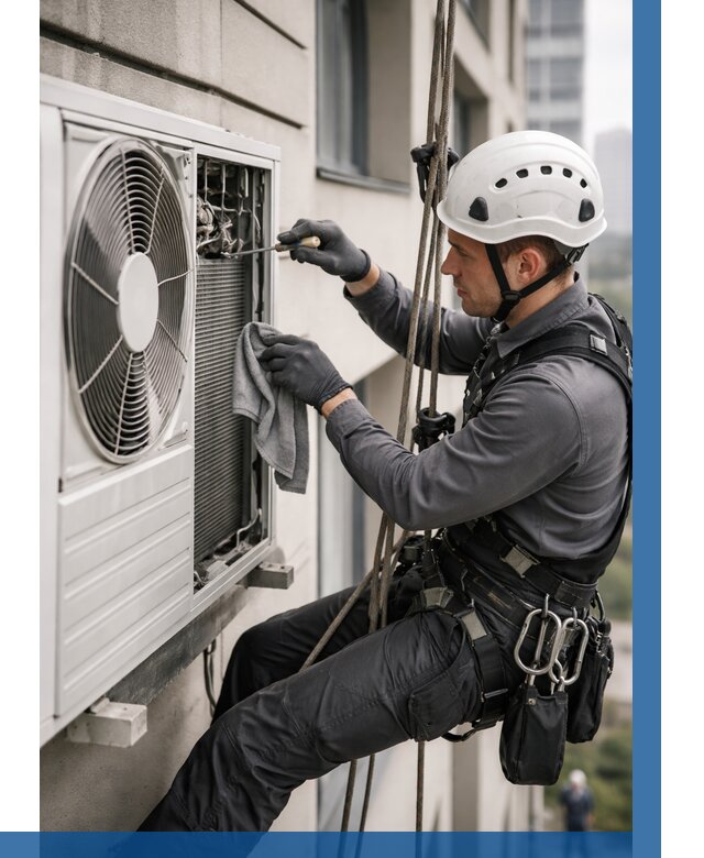 Обслуживание внешнего блока кондиционера в Нальчике от 2798 р.ВЫСОТНИК-Нль