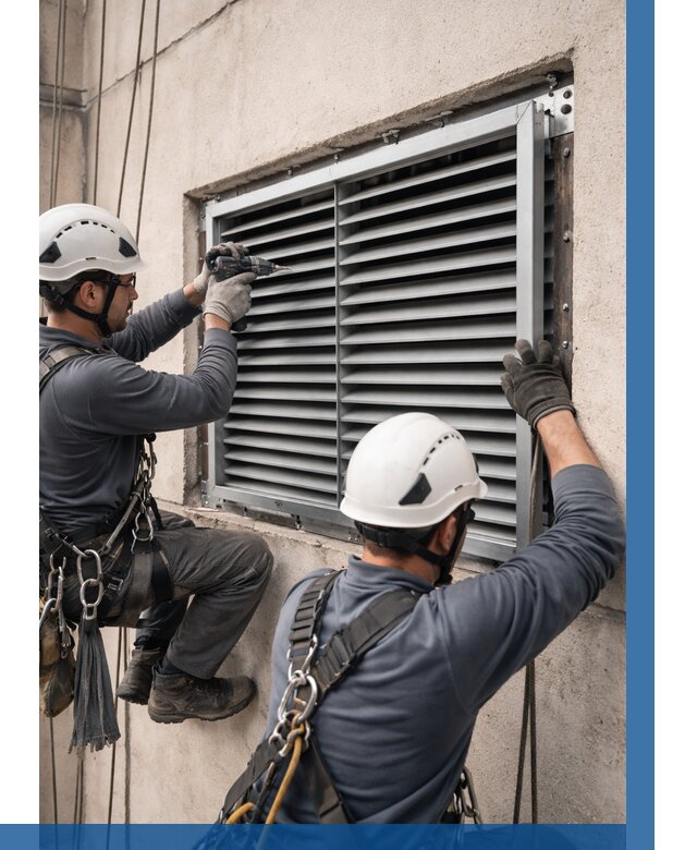 Монтаж вентиляционных решеток в Нальчике от 4663 р. | ВЫСОТНИК-Нль