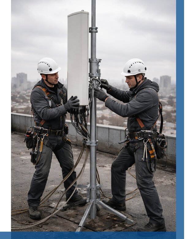 Монтаж антенн связи на крыше в Нальчике от 8809 р. | ВЫСОТНИК-Нль