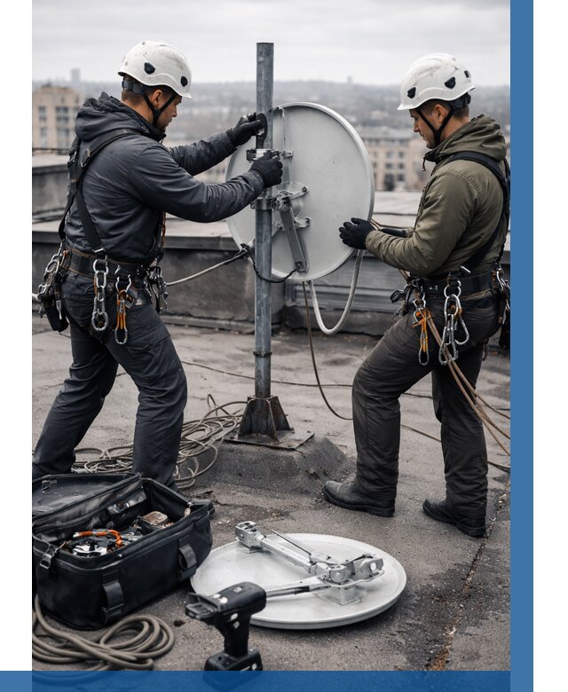 Демонтаж антенн на крыше в Нальчике от 4663 р. | ВЫСОТНИК-Нль