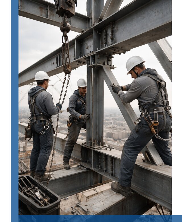 Профессиональный монтаж металлоконструкций на высоте в Нальчике