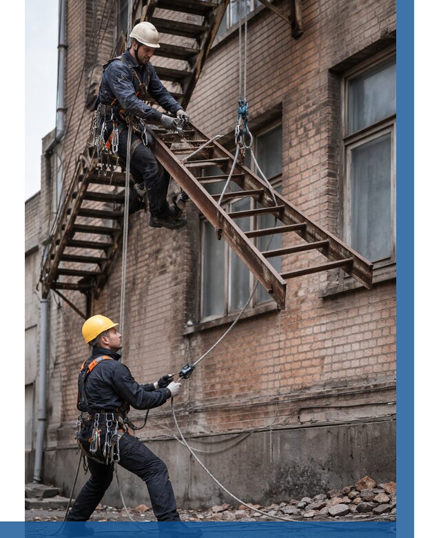 Демонтаж пожарной лестницы в Нальчике от 12436 р. | ВЫСОТНИК-Нль