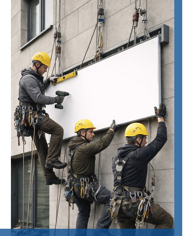 Монтаж рекламной вывески в Нальчике от 8290 р. | ВЫСОТНИК-Нль