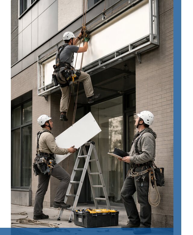 Монтаж светового короба в Нальчике от 6736 р. | ВЫСОТНИК-Нль