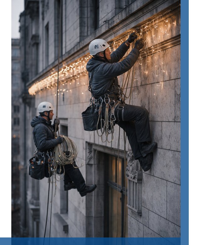 Монтаж новогодней иллюминации в Нальчике от 8809 р. | ВЫСОТНИК-Нль