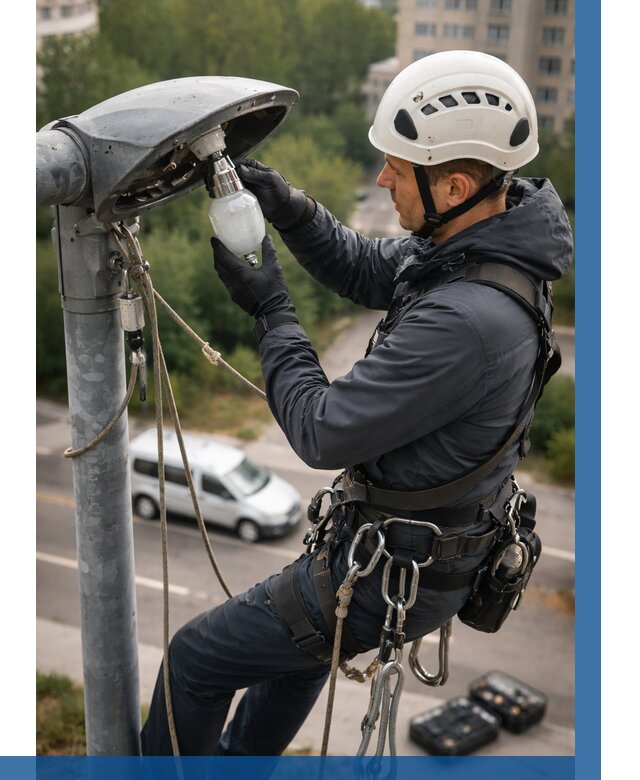 Замена ламп на высоте в Нальчике от 2591 р. | ВЫСОТНИК-Нль