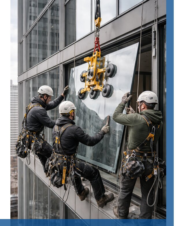 Фасадное остекление зданий под ключ в Нальчике от 10363 р. | ВЫСОТНИК-Нль