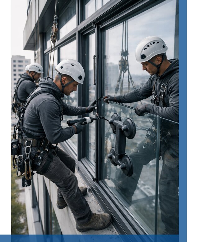 Витражное остекление зданий в Нальчике от 3627 р. | ВЫСОТНИК-Нль