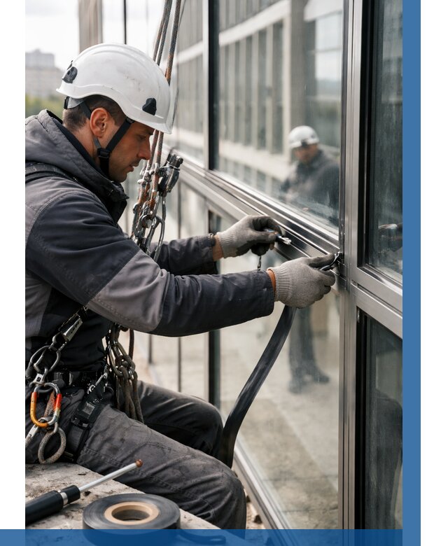 Ремонт витражных конструкций в Нальчике от 3627 р. | ВЫСОТНИК-Нль