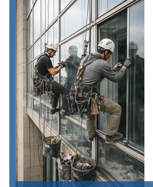 Ремонт витражных конструкций и фасадного остекления в Нальчике