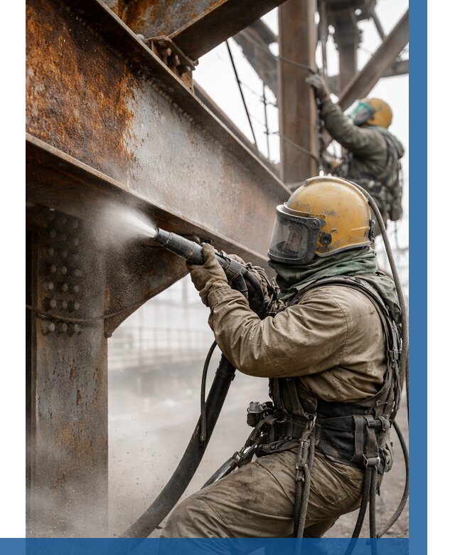 Пескоструйная очистка металлоконструкций в Нальчике по 622 р.  ВЫСОТНИК-Нль