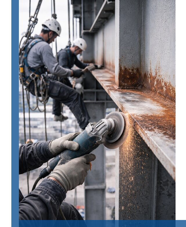 Зачистка металла от ржавчины и подготовка поверхностей в Нальчике