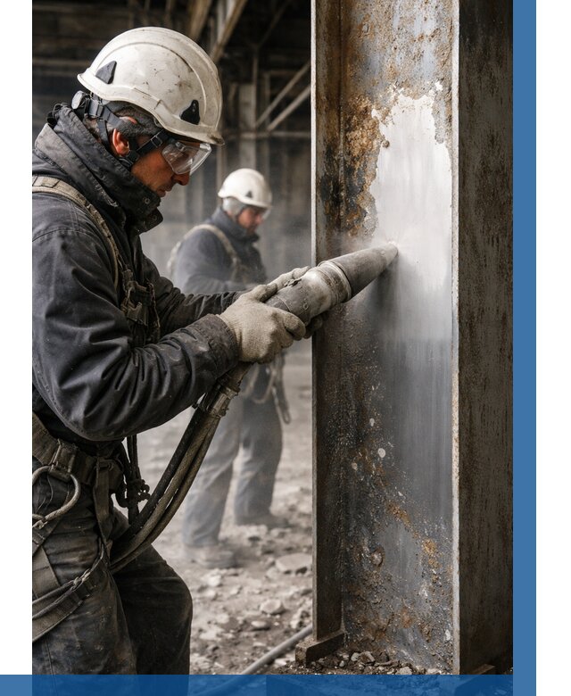 Удаление старой краски с металла в Нальчике от 466 р. | ВЫСОТНИК-Нль