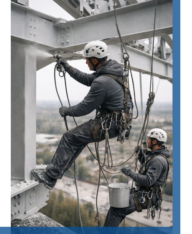 Покраска металлоконструкций на высоте в Нальчике 363 р |ВЫСОТНИК-Нль