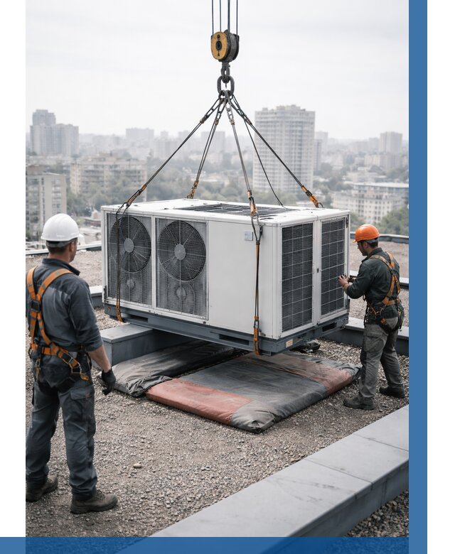 Подъем груза на крышу в Нальчике от 5182 р. | ВЫСОТНИК-Нль заказать