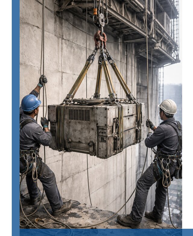 Такелажные работы на высоте, подъем и монтаж грузов в Нальчике