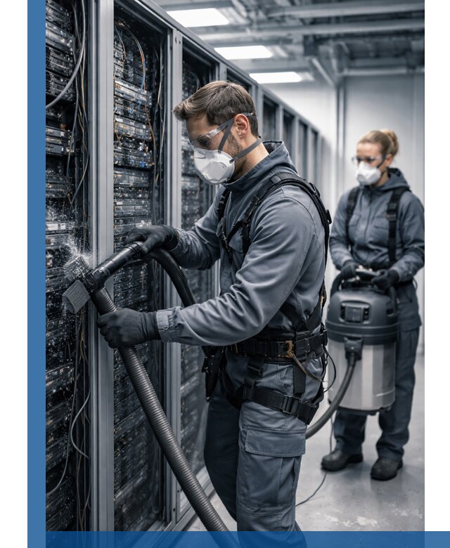 Обеспыливание серверной комнаты в Нальчике, профессиональная очистка